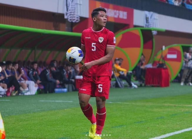 (Foto: Alfharezzi Buffon saat membela timnas di piala AFF U23 2025/doc)