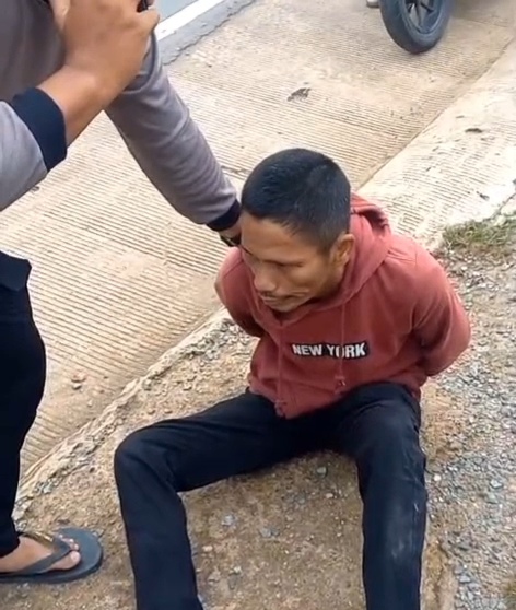 (Foto: Chandro Nababan alias Alex tahana yang kabur dari Mapolsek Samarinda Kota dan telah diamankan/doc)
