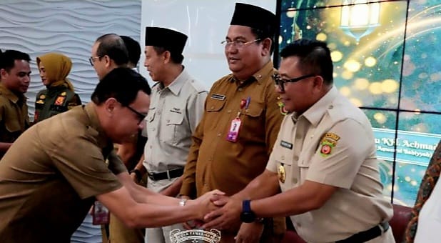 (Foto: Wakil Walikota Samarinda, Saefuddin Zuhri saat menghadiri Halal bi Halal bersama Diskominfo/doc)