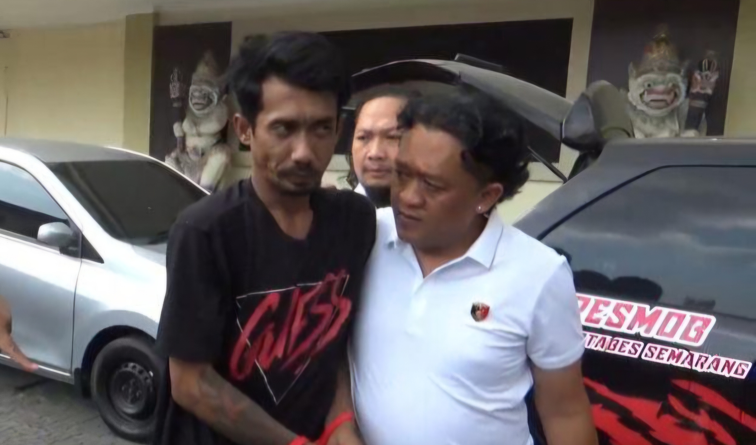 (Foto: Pelaku pembacokan di Dadapsari, Semarang yang telah diamankan Satreskrim Polrestabes Semarang/doc)