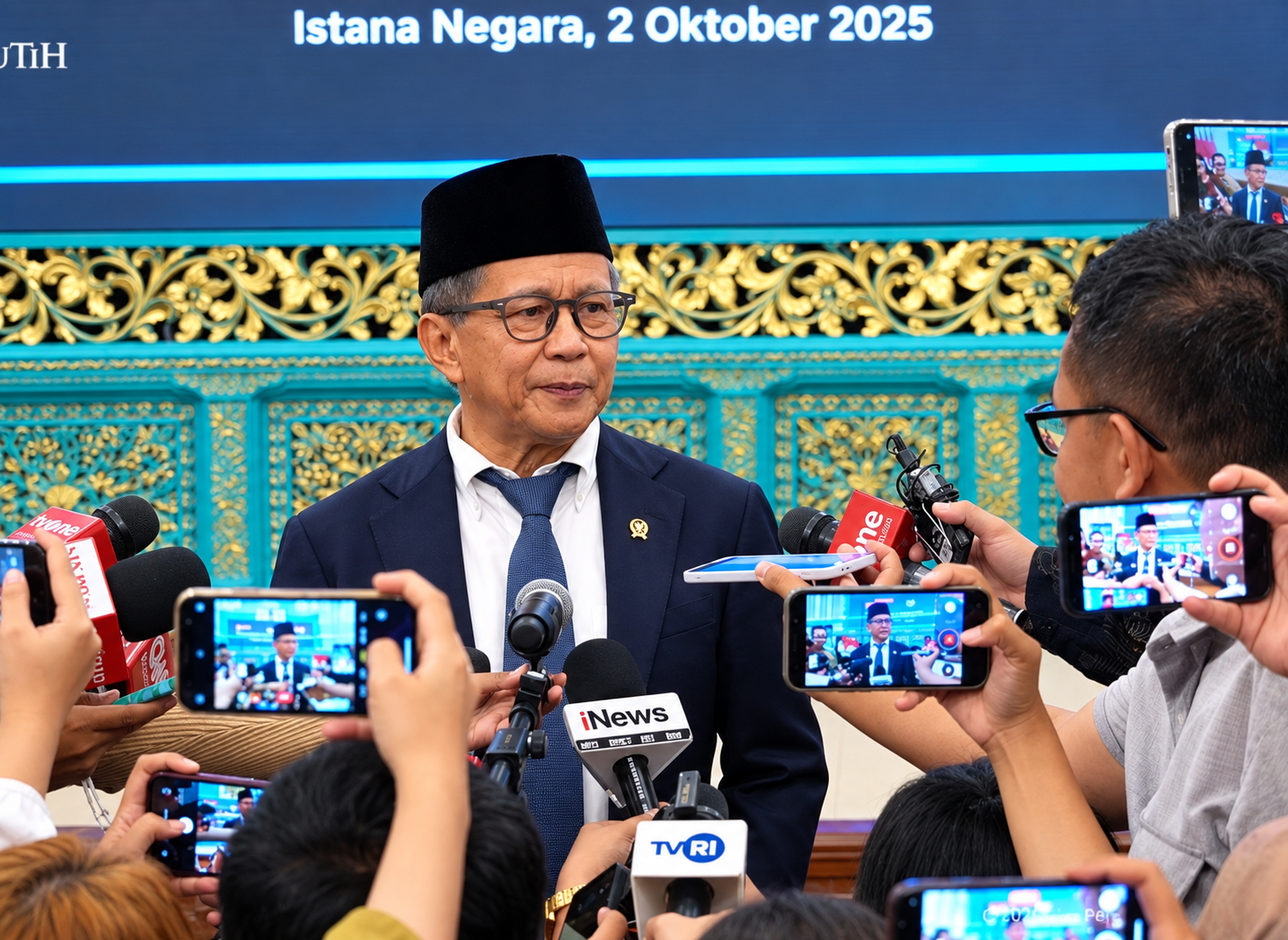 (Foto: Rocky Gerung saat ditemui awak media usai dilantik sebagai Watimpres/doc)