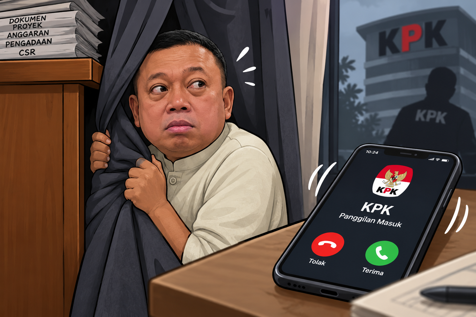 (Foto: Ilustrai menteri ATR/BPN, Nusron Wahid mangkir dari panggilan KPK/doc)